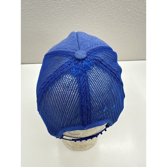 Screen Stars Best Snapback Hat 2nd BN. 46th Inf Army Adjustable Mesh Blue Cap - Picture 4 of 8